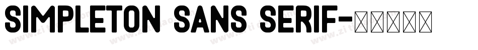 simpleton Sans Serif字体转换